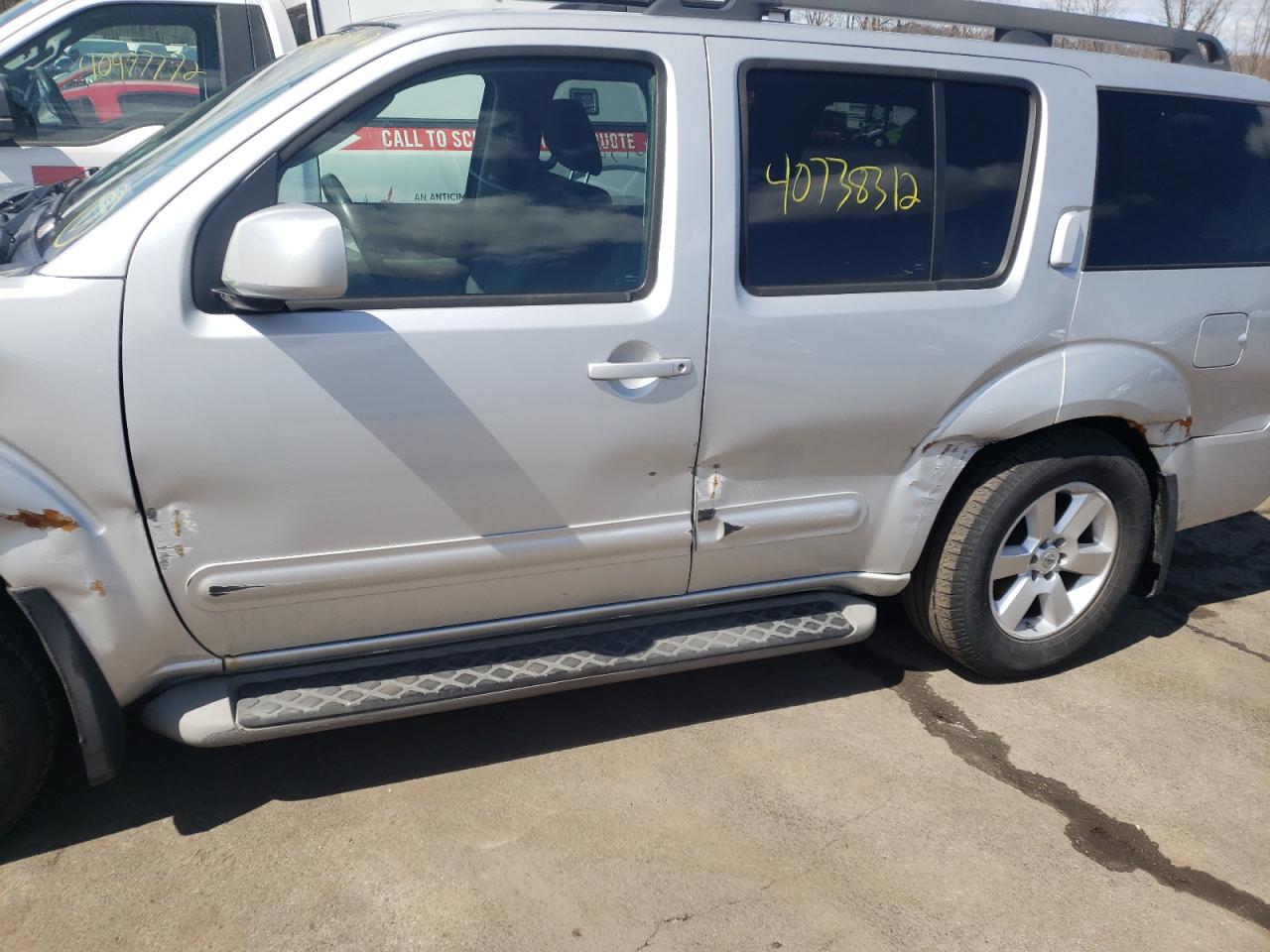 Photo 9 from auction – 2012 NISSAN PATHFINDER with VIN 5N1AR1NB2CC637450