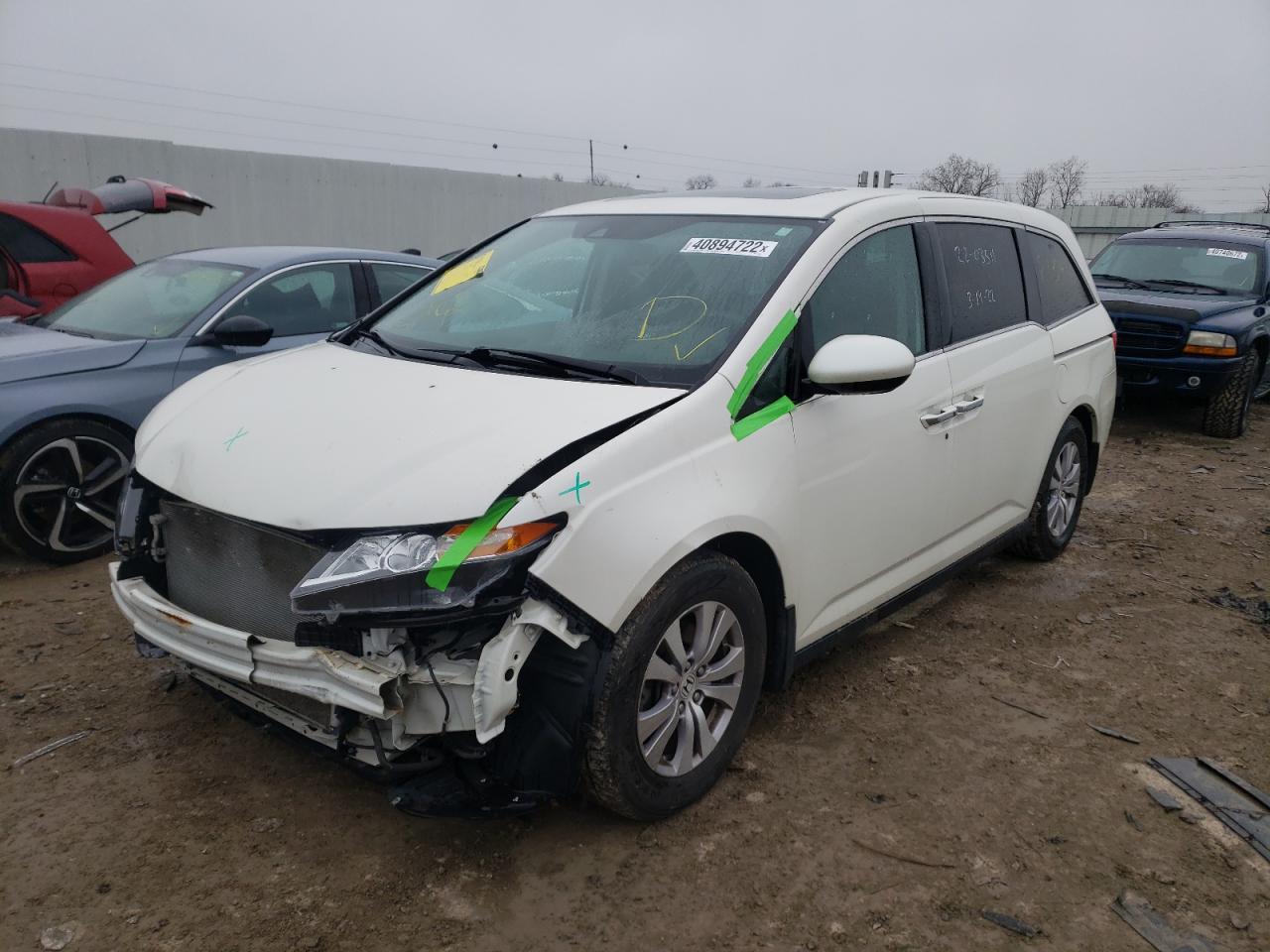 Photo 2 from auction – 2015 HONDA ODYSSEY EX with VIN 5FNRL5H69FB107434