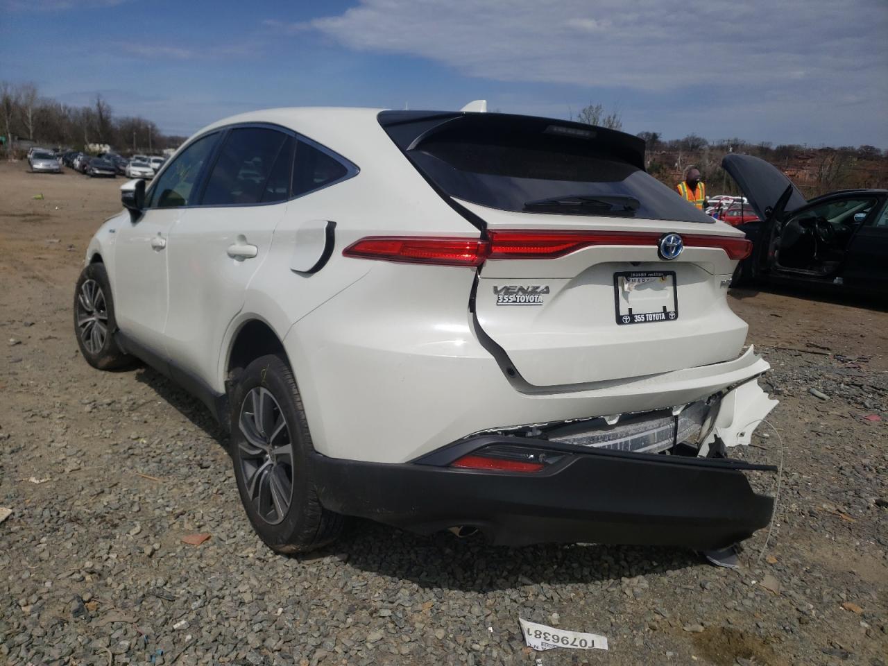 Photo 3 from auction – 2021 TOYOTA VENZA LE with VIN JTEAAAAH7MJ086852