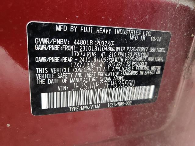 Фото 10 с аукциона – 2015 SUBARU FORESTER 2 с VIN JF2SJARC7FH535590