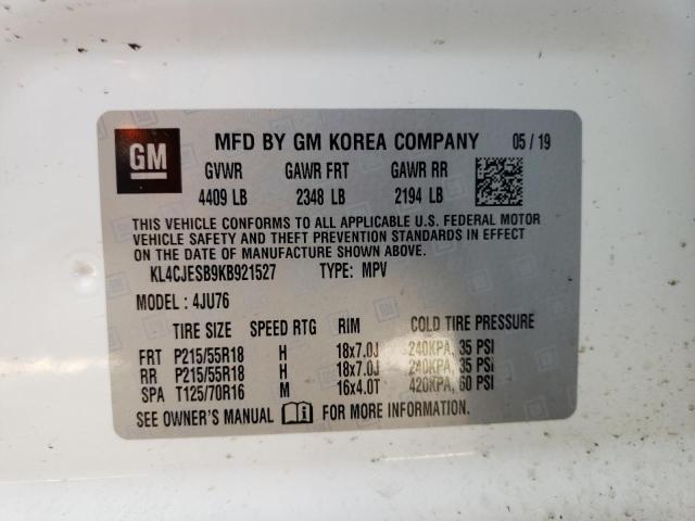 Photo 10 from auction – 2019 BUICK ENCORE PRE with VIN KL4CJESB9KB921527