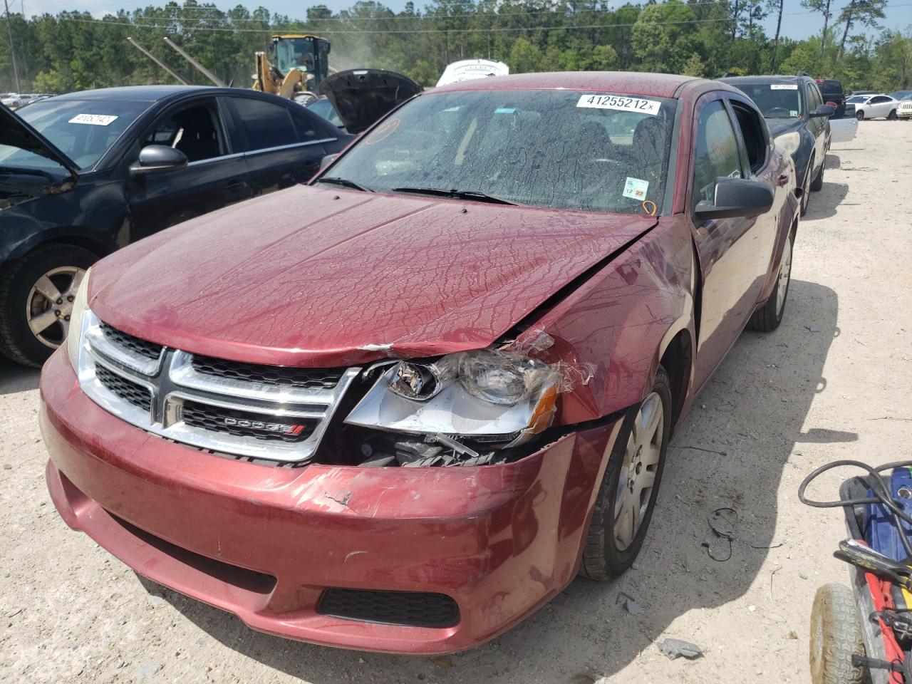 Photo 2 from auction – 2014 DODGE AVENGER SE with VIN 1C3CDZAB7EN218652