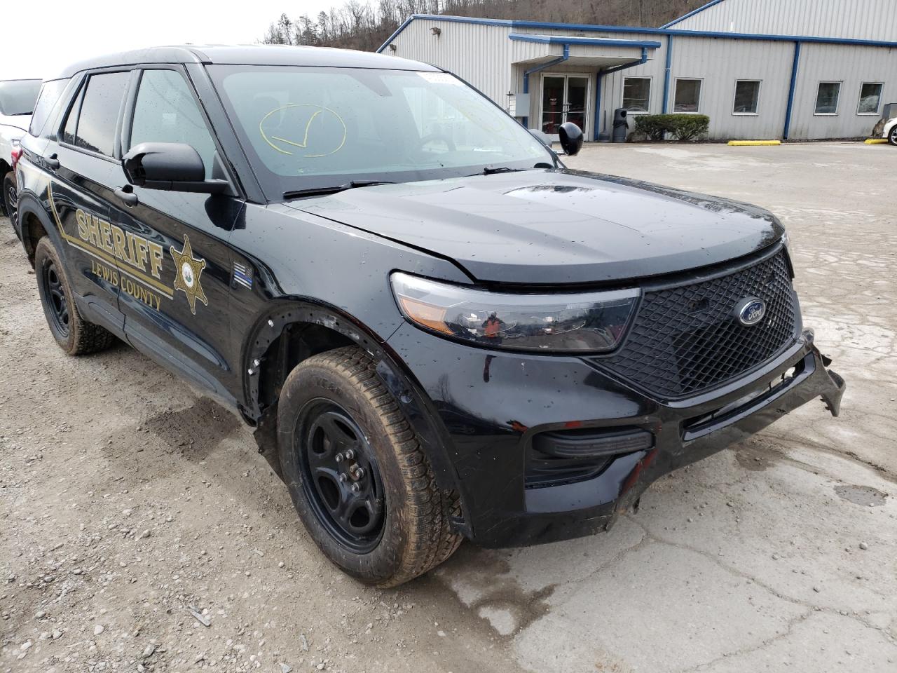 FORD EXPLORER P 2021 with VIN 1FM5K8AB2MGA96351 - Photo from auction