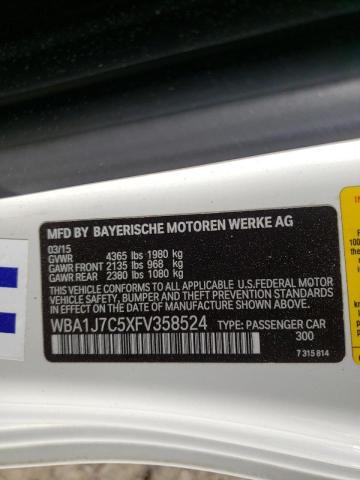 Photo 10 from auction – 2015 BMW M235I with VIN WBA1J7C5XFV358524