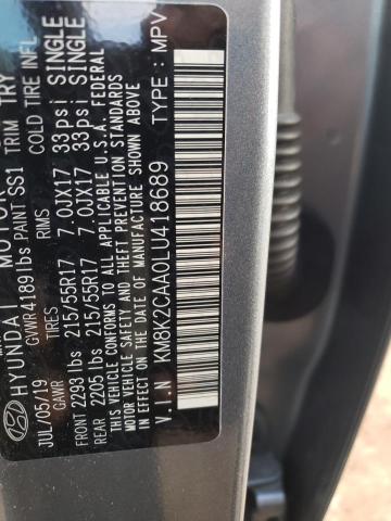 Photo 10 from auction – 2020 HYUNDAI KONA SEL with VIN KM8K2CAA0LU418689