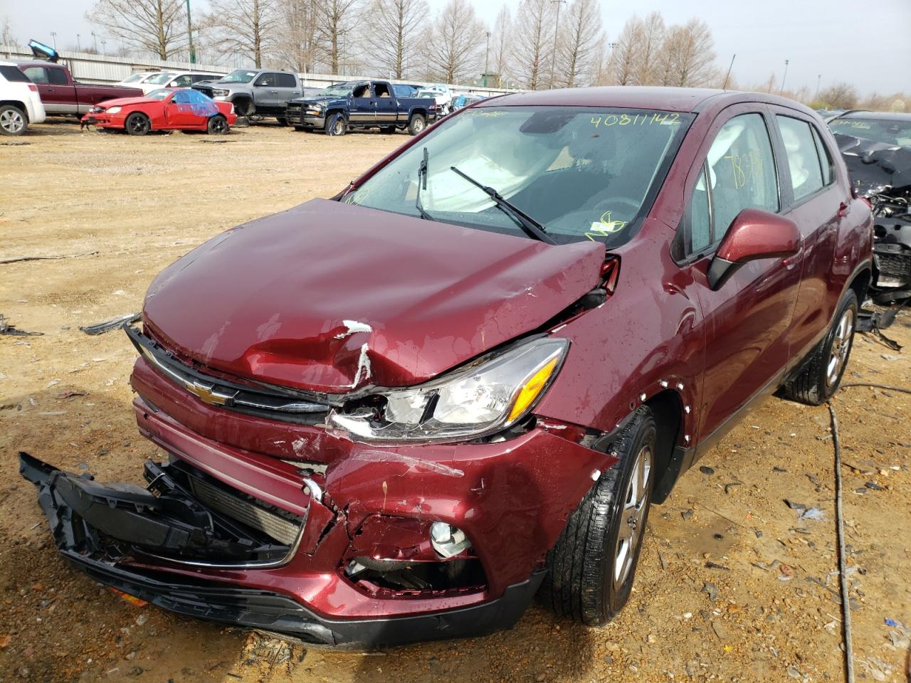 Photo 2 from auction – 2017 CHEVROLET TRAX LS with VIN 3GNCJKSBXHL273134