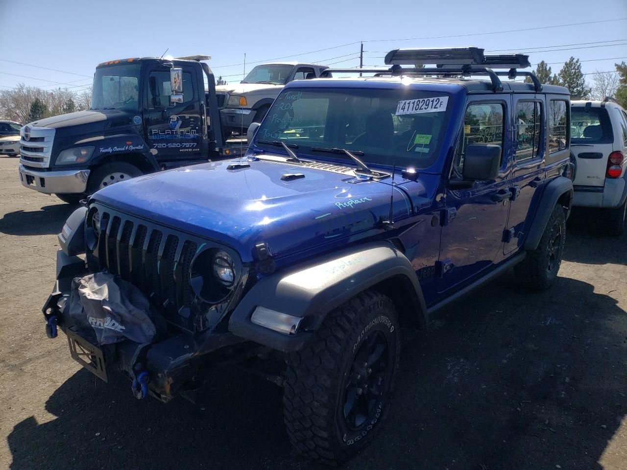Photo 2 from auction – 2020 JEEP WRANGLER U with VIN 1C4HJXDM2LW277482