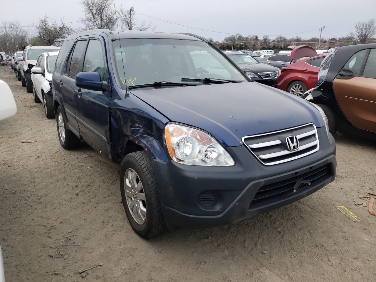 HONDA CR-V EX 2005 with VIN SHSRD788X5U309944 - Photo from auction