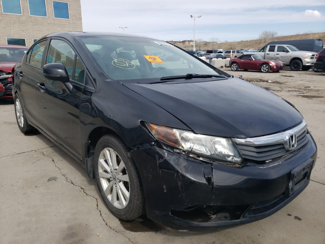 HONDA CIVIC EXL 2012 with VIN 19XFB2F93CE028361 - Photo from auction