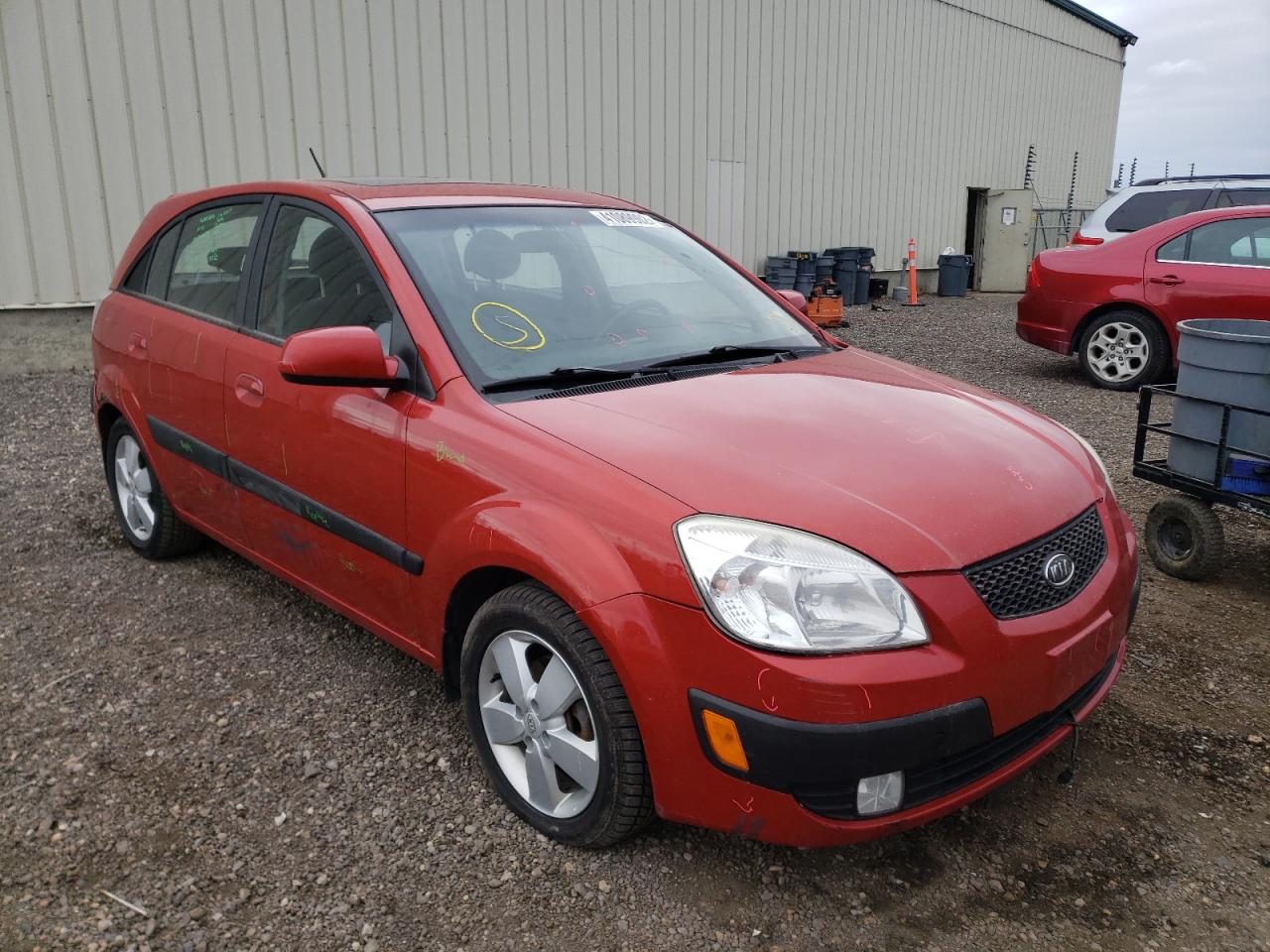 KIA RIO 5 SX 2009 with VIN KNADE243296568079 - Photo from auction