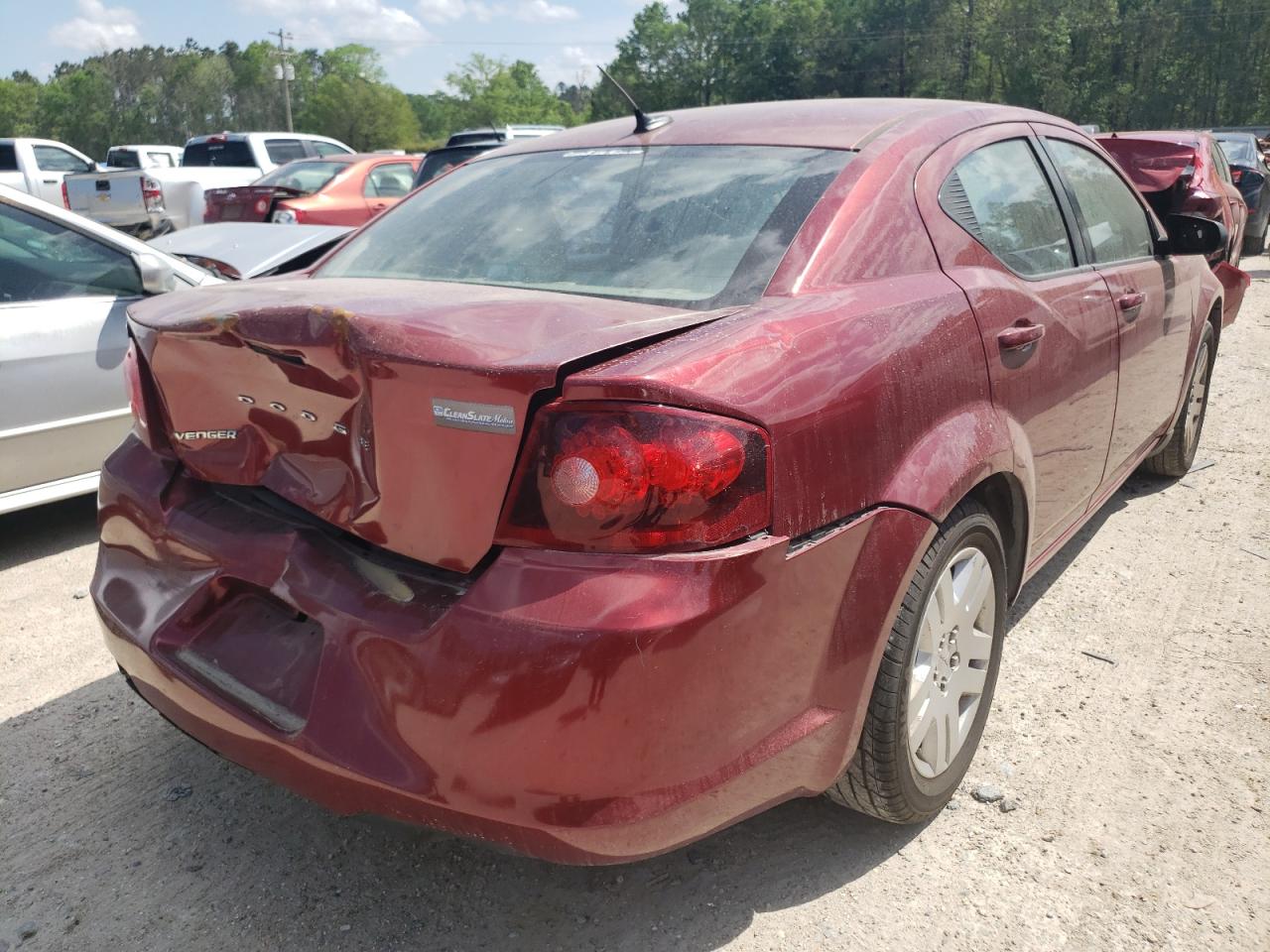 Photo 4 from auction – 2014 DODGE AVENGER SE with VIN 1C3CDZAB7EN218652
