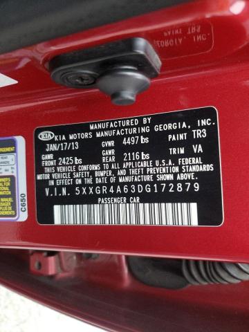 Photo 10 from auction – 2013 KIA OPTIMA SX with VIN 5XXGR4A63DG172879