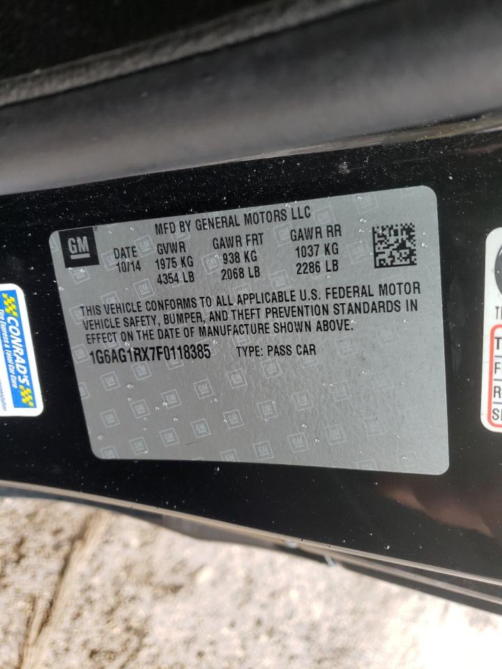 Photo 10 from auction – 2015 CADILLAC ATS with VIN 1G6AG1RX7F0118385