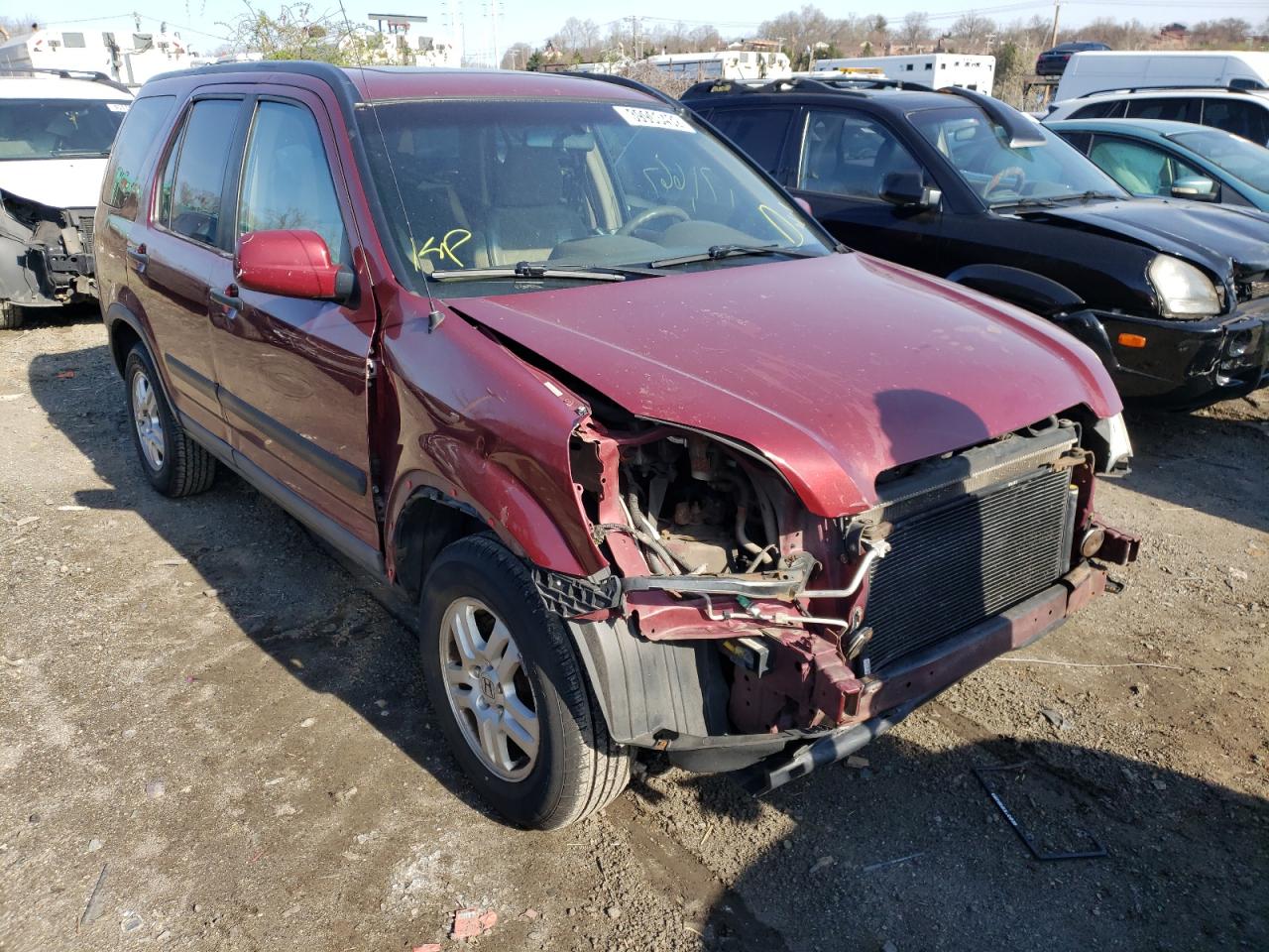HONDA CR-V EX 2002 with VIN SHSRD78802U010880 - Photo from auction