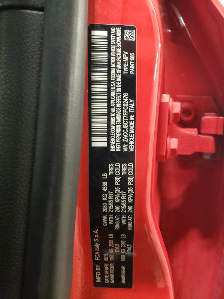 Photo 10 from auction – 2015 JEEP RENEGADE T with VIN ZACCJBCT7FPC02476