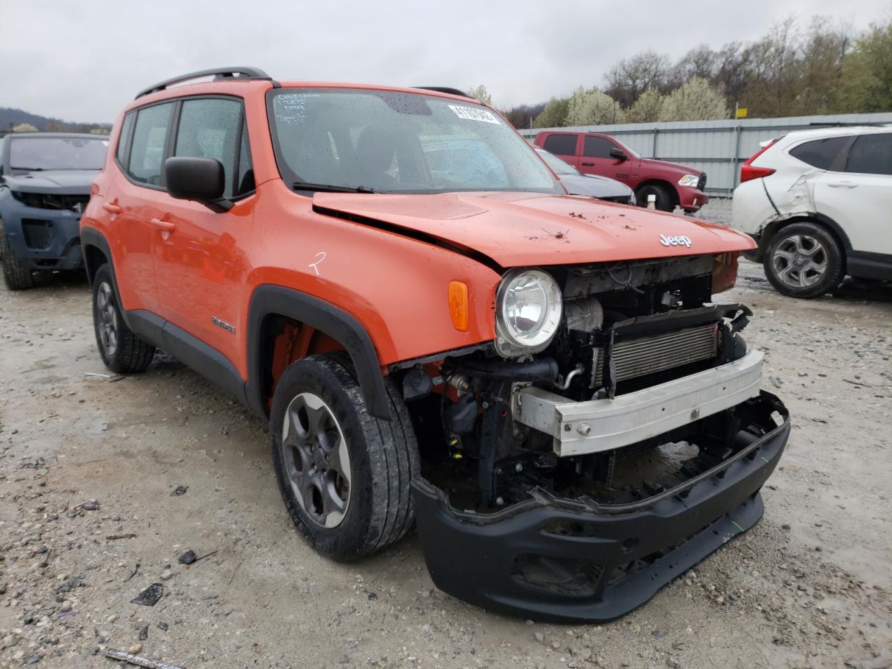 JEEP RENEGADE S 2016 with VIN ZACCJBAT3GPC70293 - Photo from auction