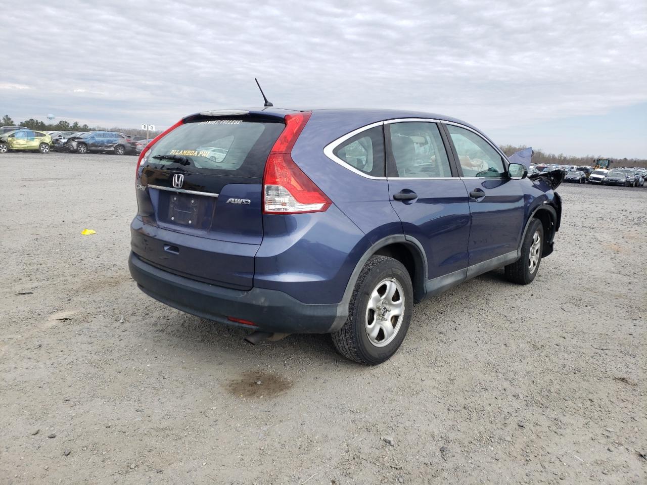 Photo 4 from auction – 2013 HONDA CR-V LX with VIN 2HKRM4H36DH683087