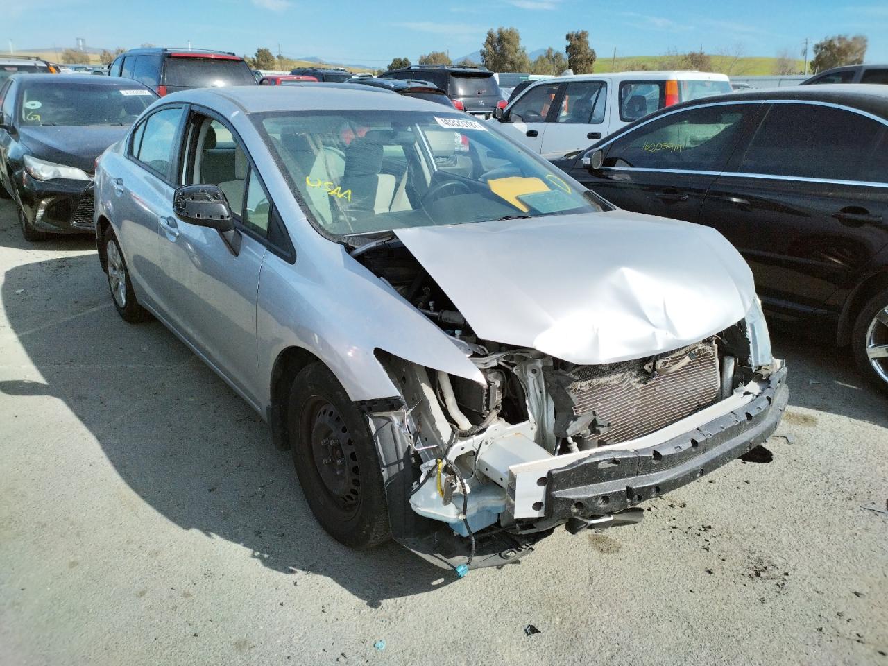 HONDA CIVIC LX 2012 with VIN 19XFB2F5XCE392113 - Photo from auction