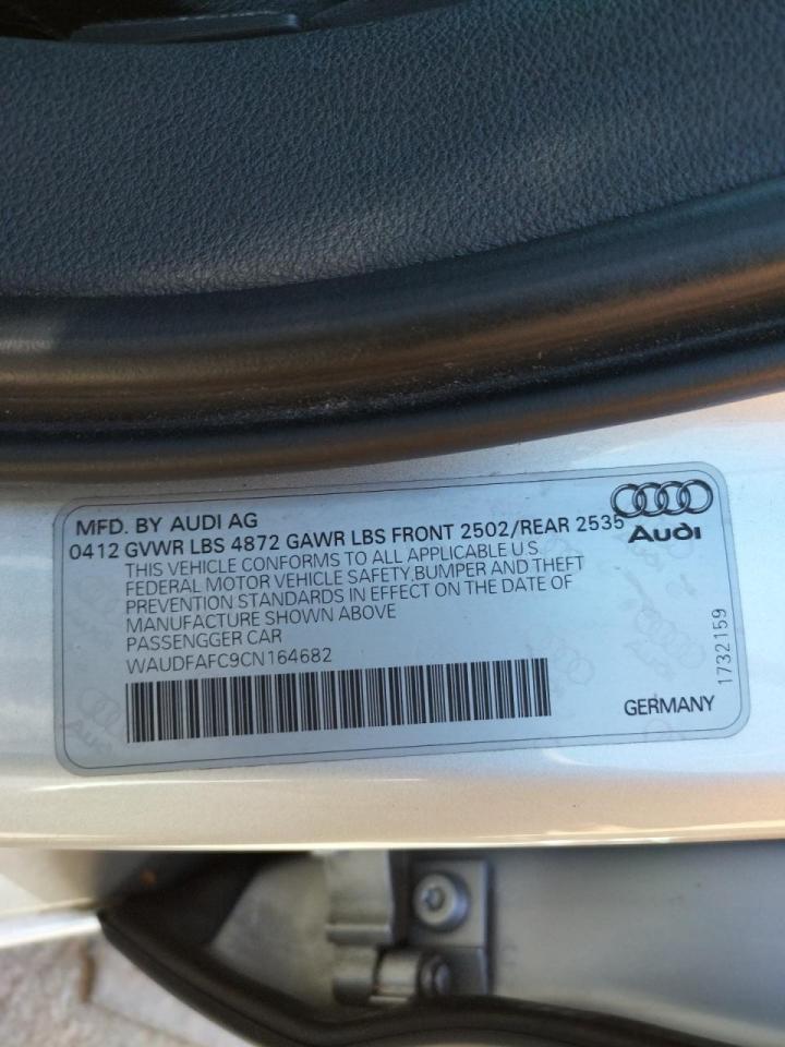 Photo 10 from auction – 2012 AUDI A6 PREMIUM with VIN WAUDFAFC9CN164682