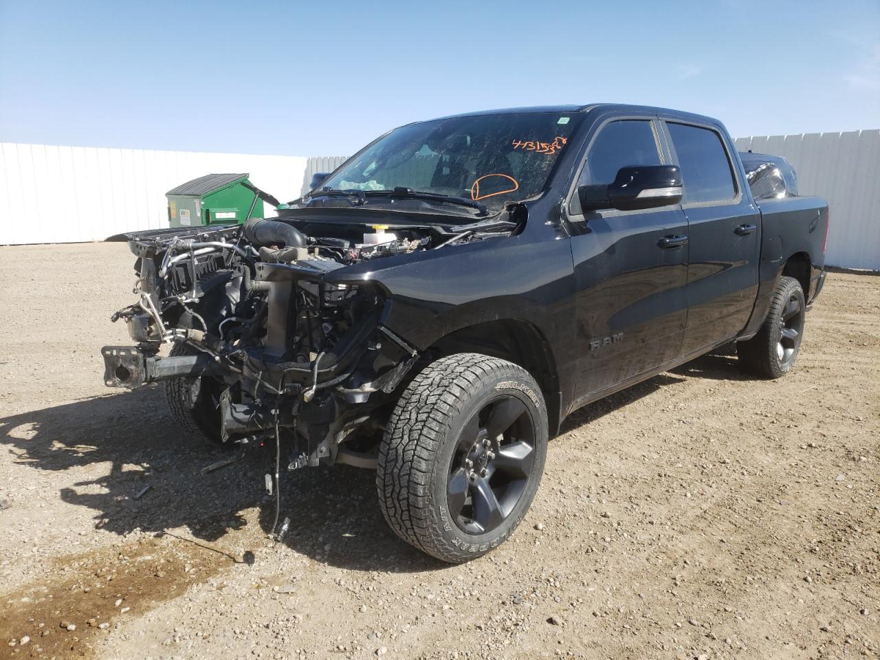 Photo 2 from auction – 2019 RAM 1500 BIG H with VIN 1C6SRFFT1KN605547