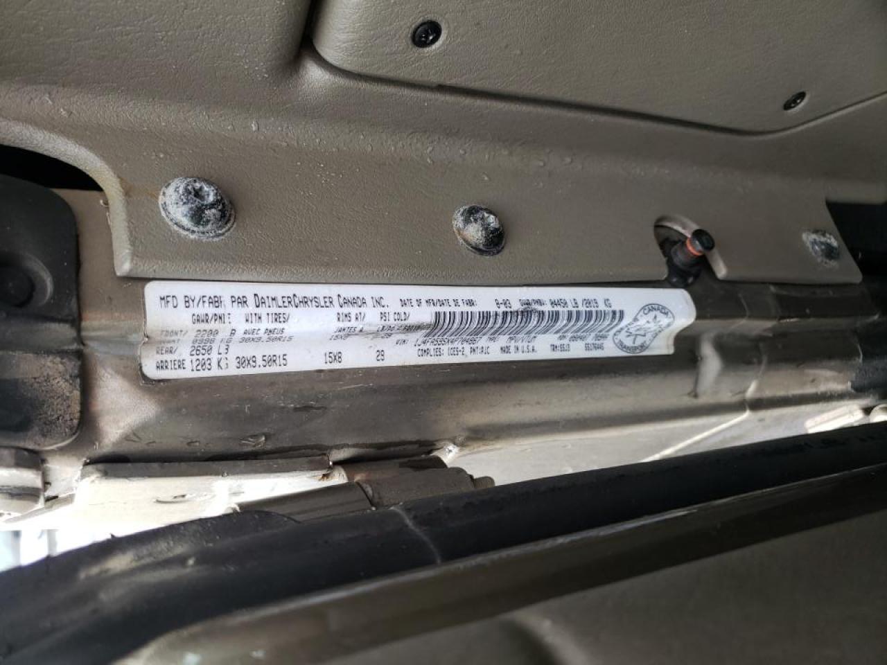 Photo 10 from auction – 2004 JEEP WRANGLER / with VIN 1J4FA59SX4P704867