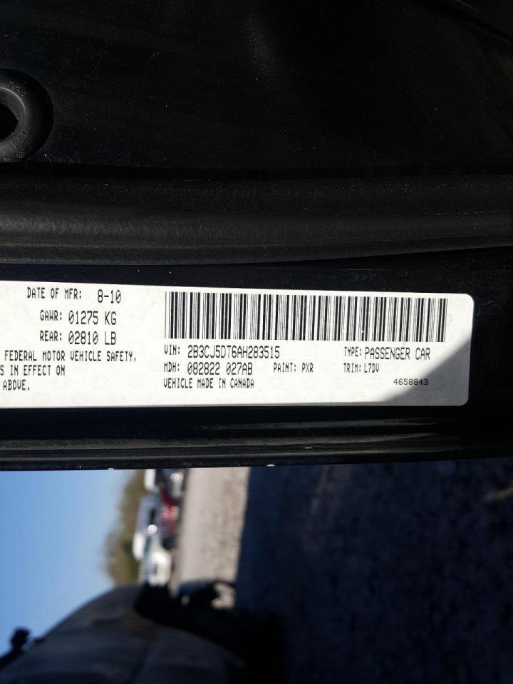 Photo 10 from auction – 2010 DODGE CHALLENGER with VIN 2B3CJ5DT6AH283515