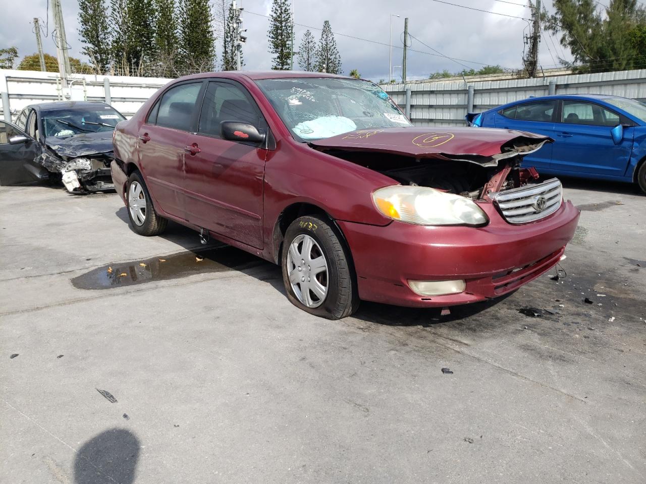 TOYOTA COROLLA CE 2004 with VIN 2T1BR32E44C314416 - Photo from auction