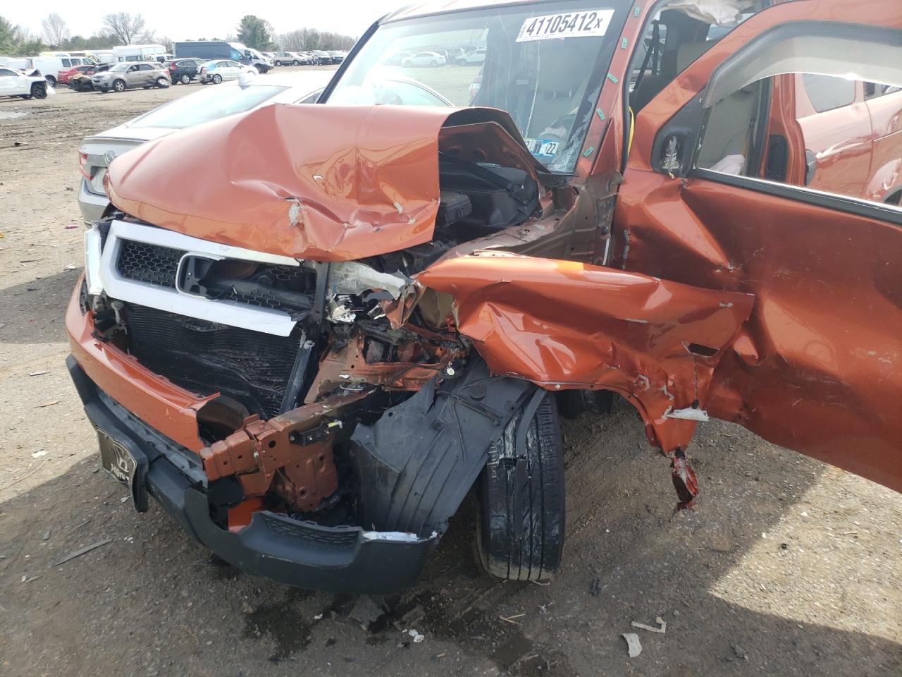 Photo 9 from auction – 2010 HONDA ELEMENT LX with VIN 5J6YH2H31AL006308