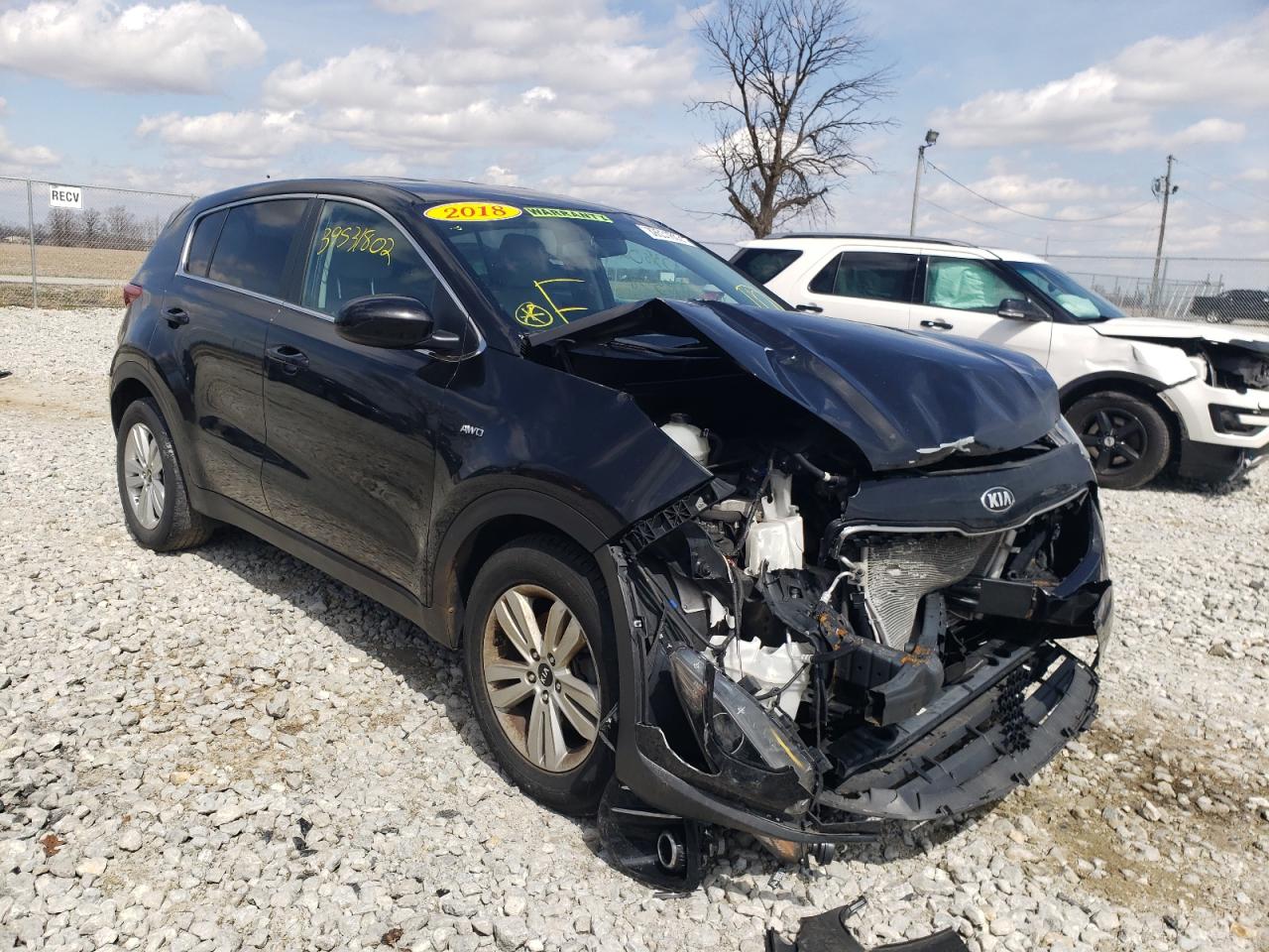 KIA SPORTAGE L 2018 with VIN KNDPMCAC2J7378200 - Photo from auction