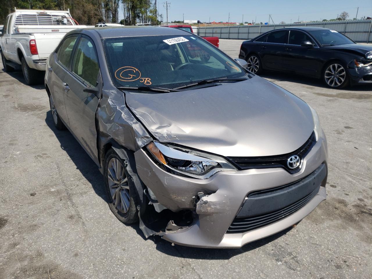 TOYOTA COROLLA L 2014 with VIN 2T1BURHE8EC083434 - Photo from auction