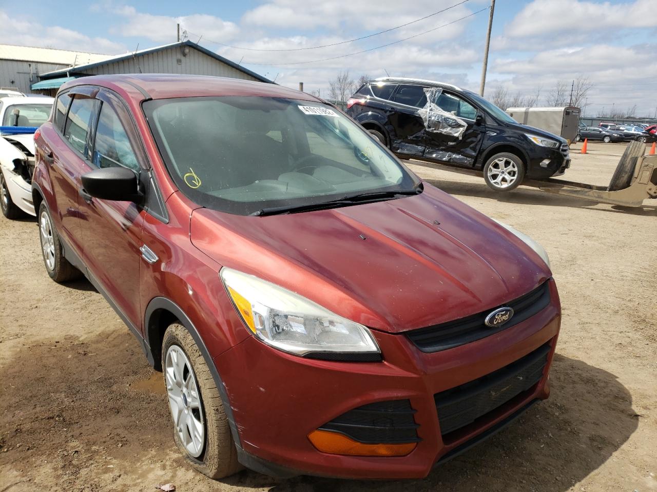 FORD ESCAPE S 2014 with VIN 1FMCU0F70EUA59163 - Photo from auction