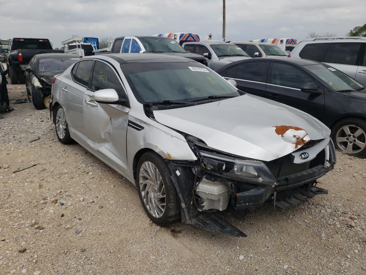 KIA OPTIMA EX 2014 with VIN 5XXGN4A75EG333237 - Photo from auction