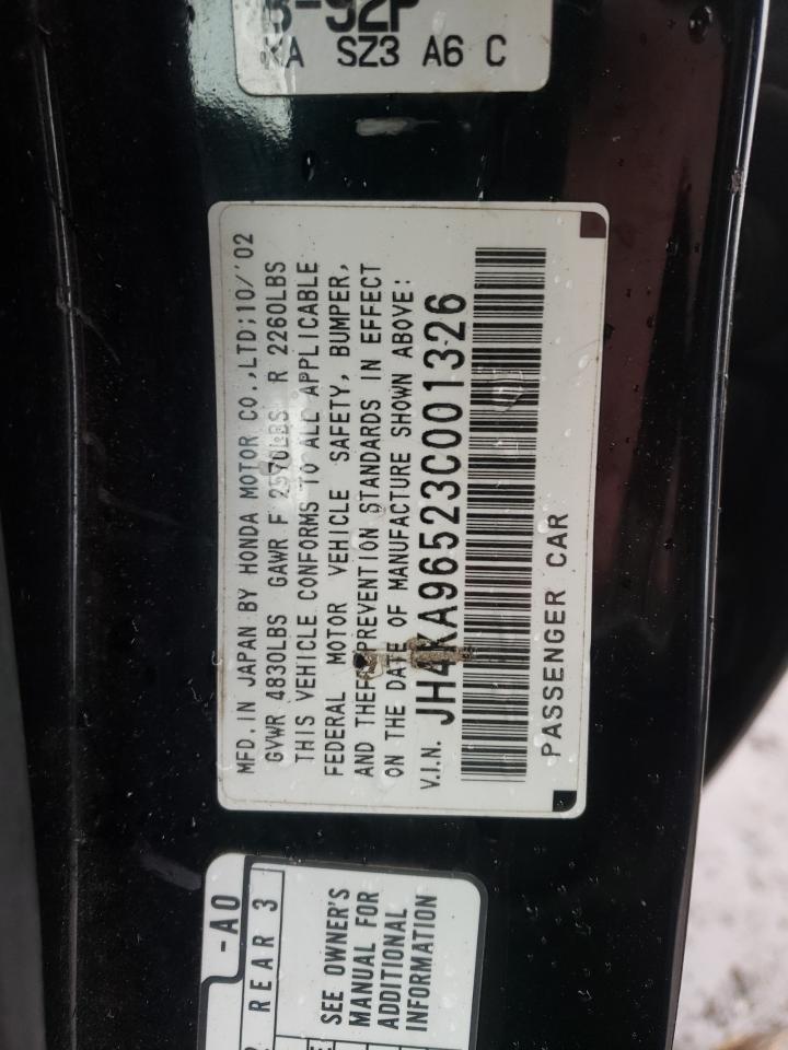 Photo 10 from auction – 2003 ACURA 3.5RL with VIN JH4KA96523C001326