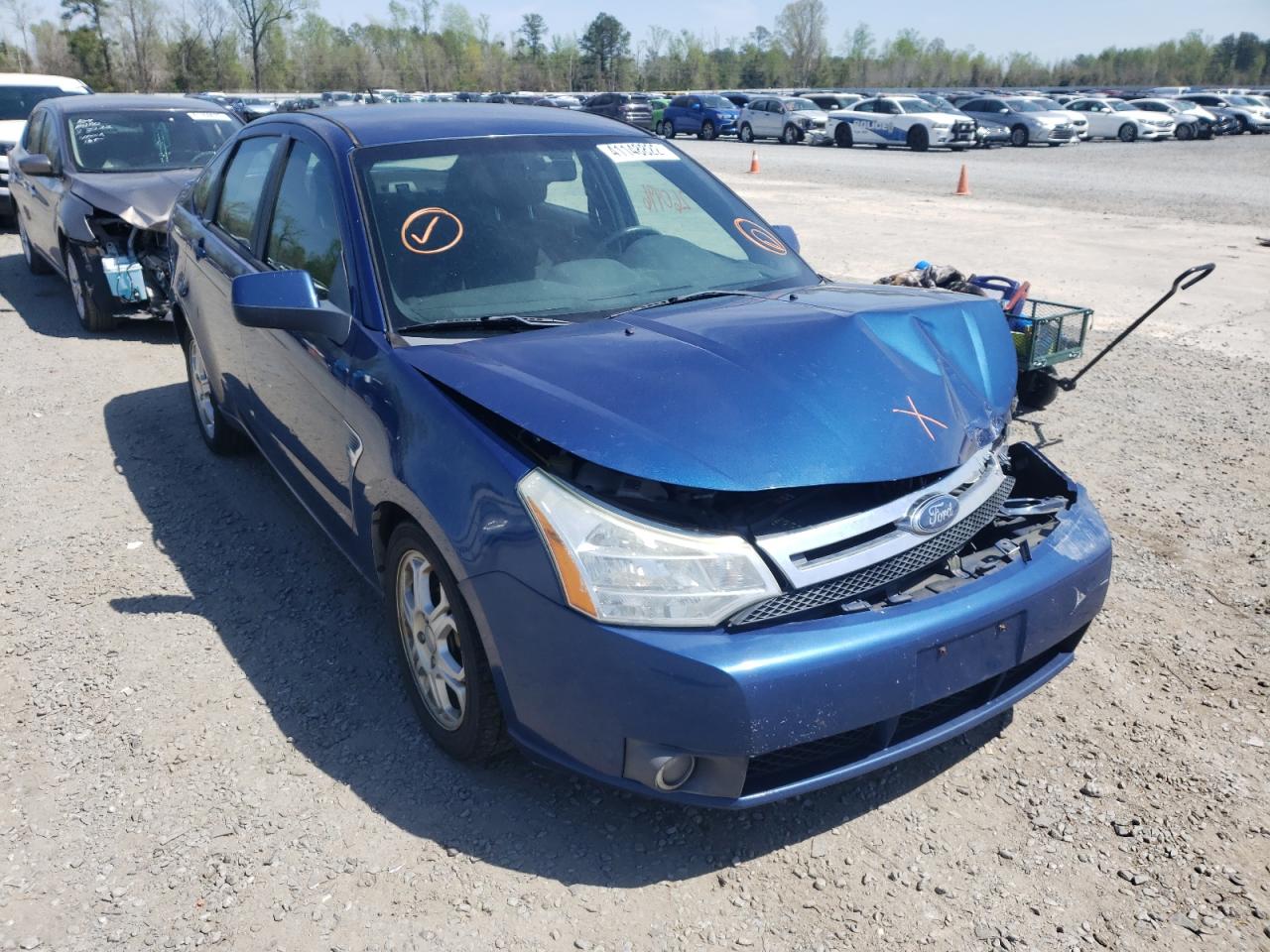 FORD FOCUS SE 2008 with VIN 1FAHP35N28W155491 - Photo from auction