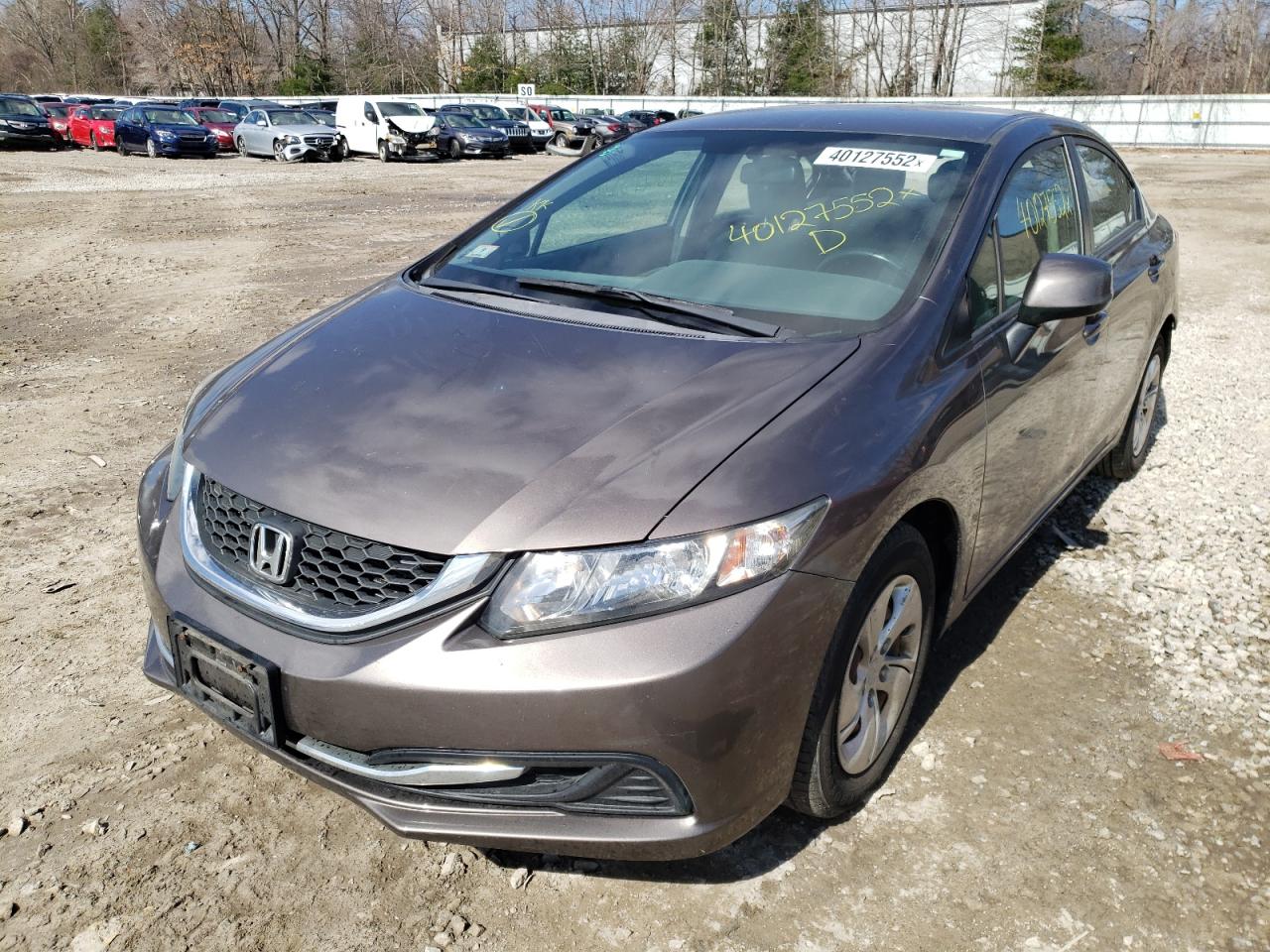Photo 2 from auction – 2013 HONDA CIVIC LX with VIN 2HGFB2F57DH572222