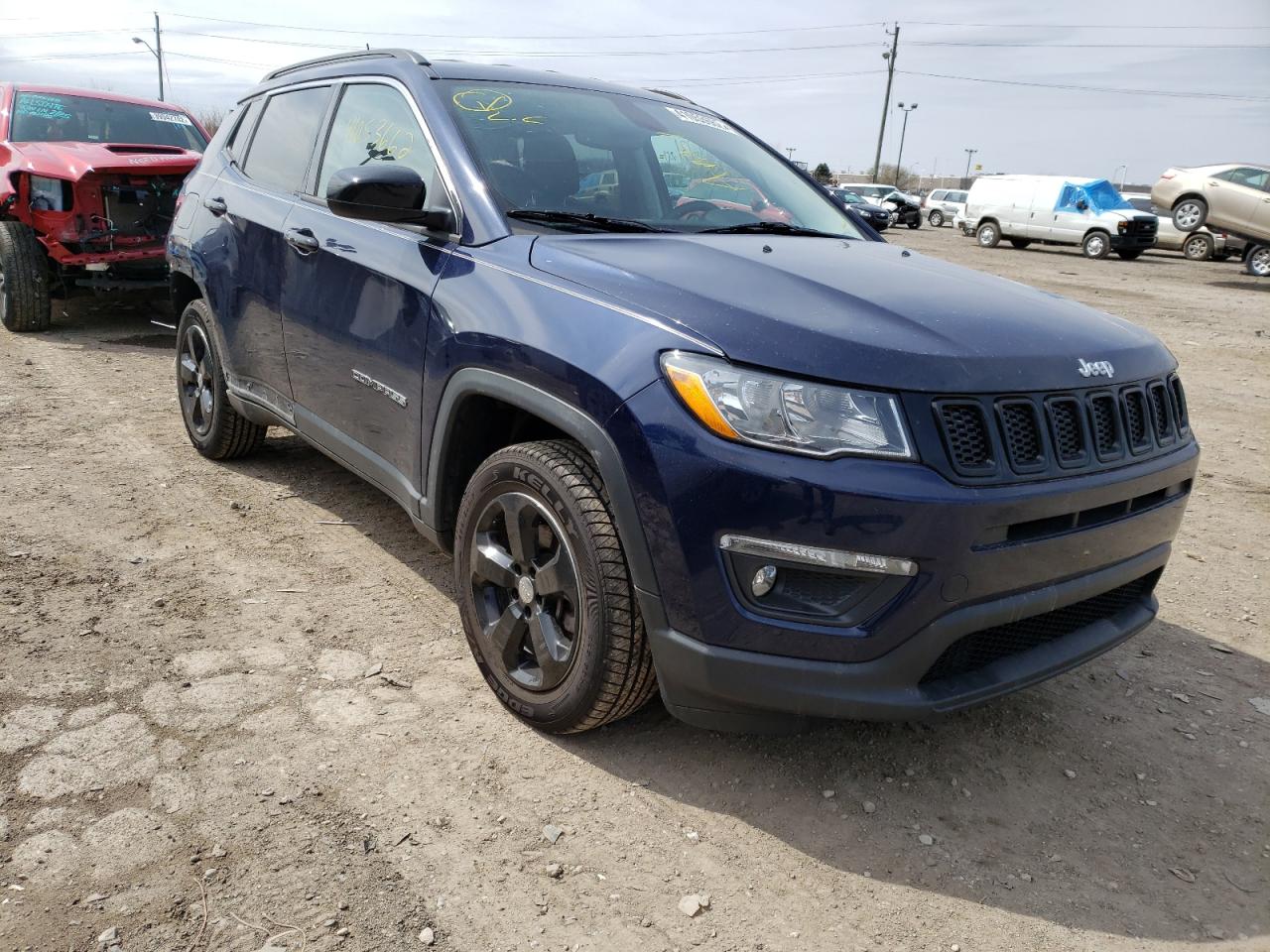 JEEP COMPASS LA 2019 with VIN 3C4NJDBBXKT641381 - Photo from auction