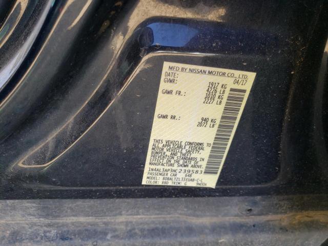 Photo 10 from auction – 2017 NISSAN ALTIMA 2.5 with VIN 1N4AL3AP3HC239583