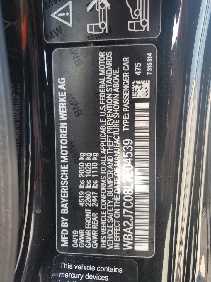 Photo 10 from auction – 2020 BMW M240XI with VIN WBA2J7C08L7E04539