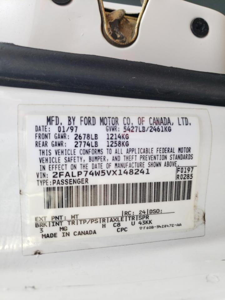 Photo 10 from auction – 1997 FORD CROWN VICT with VIN 2FALP74W5VX148241