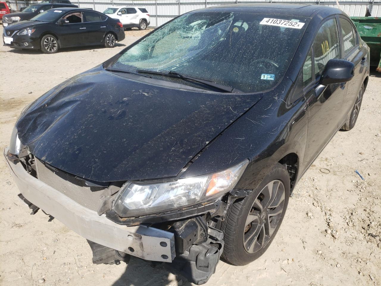Photo 2 from auction – 2013 HONDA CIVIC EX with VIN 19XFB2F88DE032950