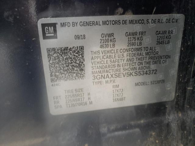 Photo 10 from auction – 2019 CHEVROLET EQUINOX LS with VIN 3GNAXSEV5KS534372