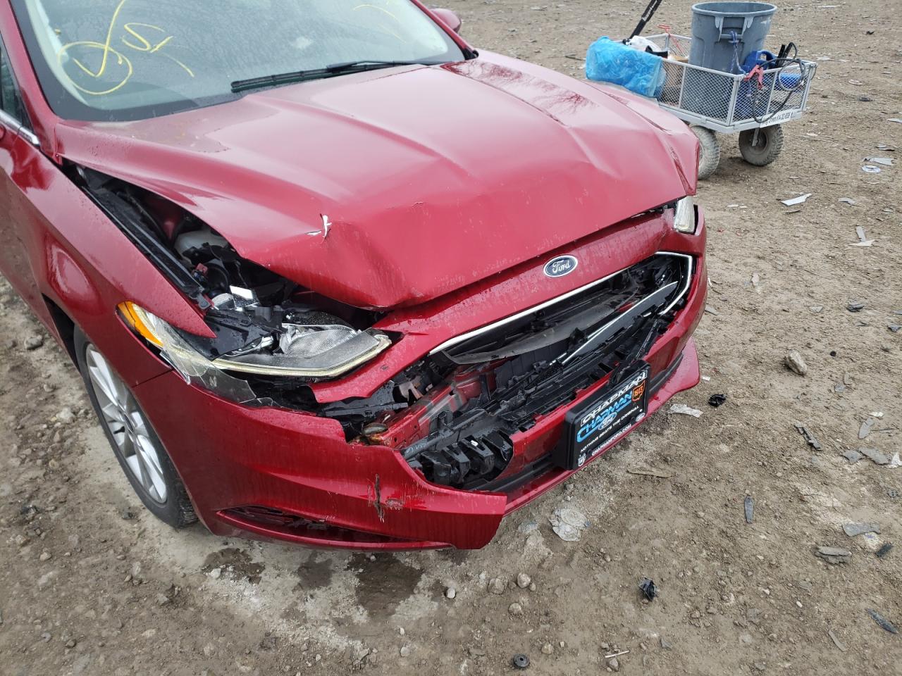 Photo 9 from auction – 2017 FORD FUSION SE with VIN 3FA6P0HD7HR348327