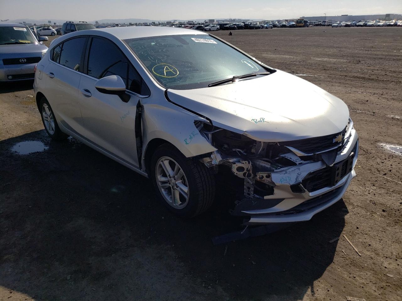CHEVROLET CRUZE LT 2017 with VIN 3G1BE6SM8HS604180 - Photo from auction