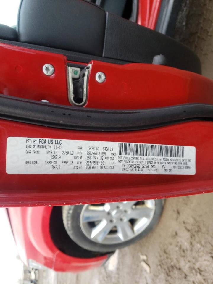 Photo 10 from auction – 2016 DODGE JOURNEY SX with VIN 3C4PDCBG8GT167525