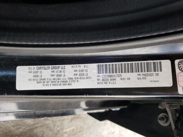 Photo 10 from auction – 2012 CHRYSLER 200 LX with VIN 1C3CCBAB8CN117675