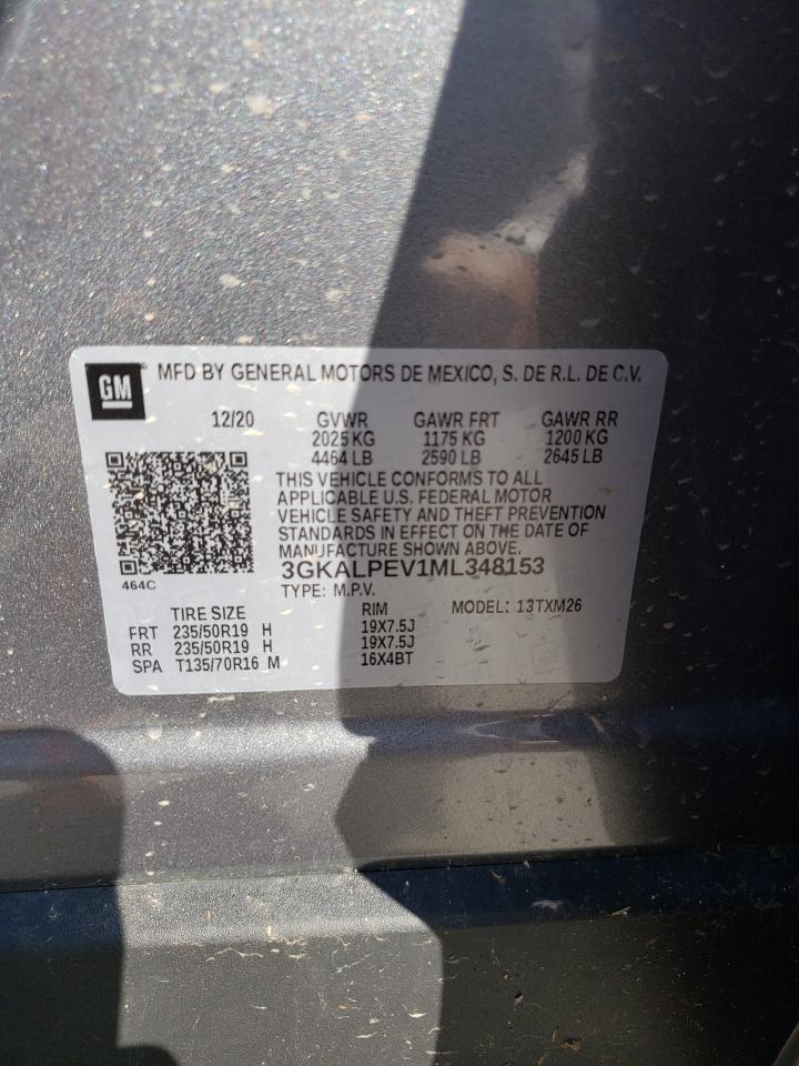 Photo 10 from auction – 2021 GMC TERRAIN SL with VIN 3GKALPEV1ML348153