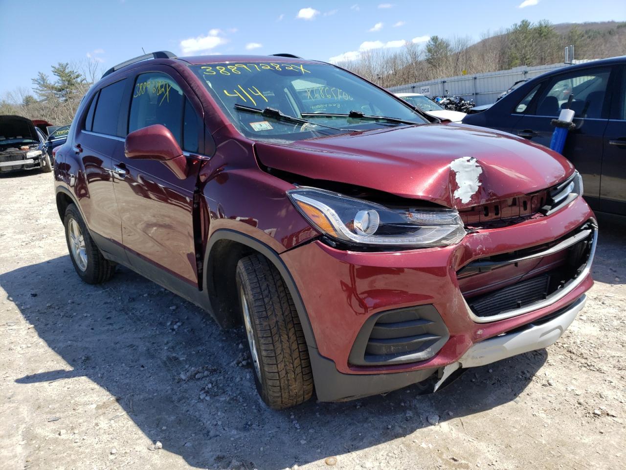 CHEVROLET TRAX 1LT 2017 with VIN 3GNCJPSB5HL239681 - Photo from auction
