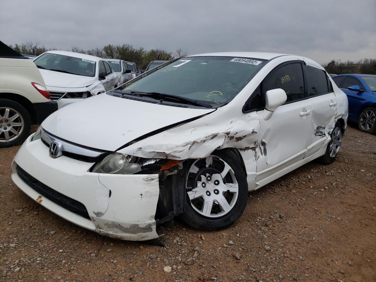 Photo 2 from auction – 2007 HONDA CIVIC LX with VIN 2HGFA16517H508856