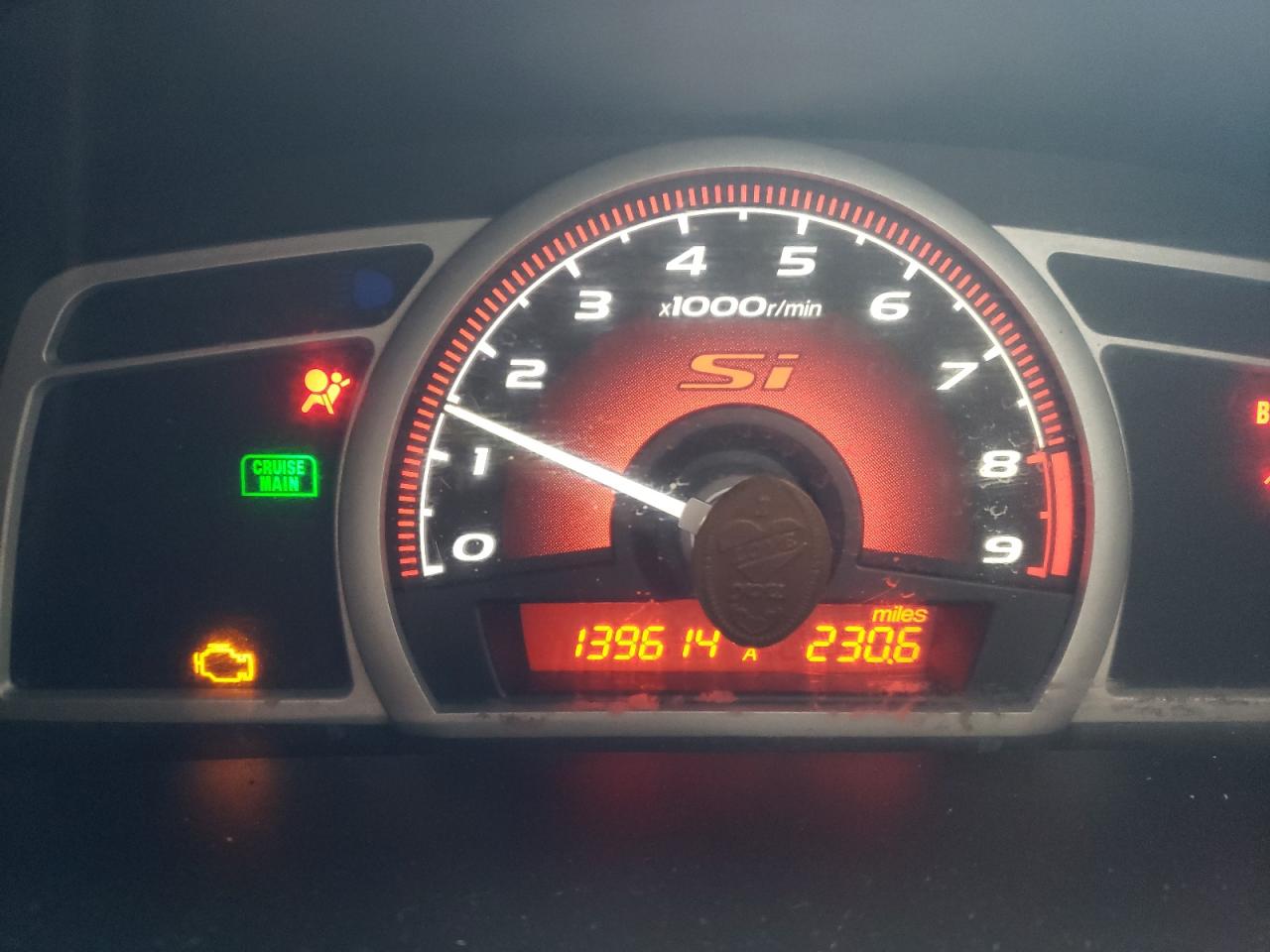 Photo 8 from auction – 2007 HONDA CIVIC SI with VIN 2HGFA55517H709794