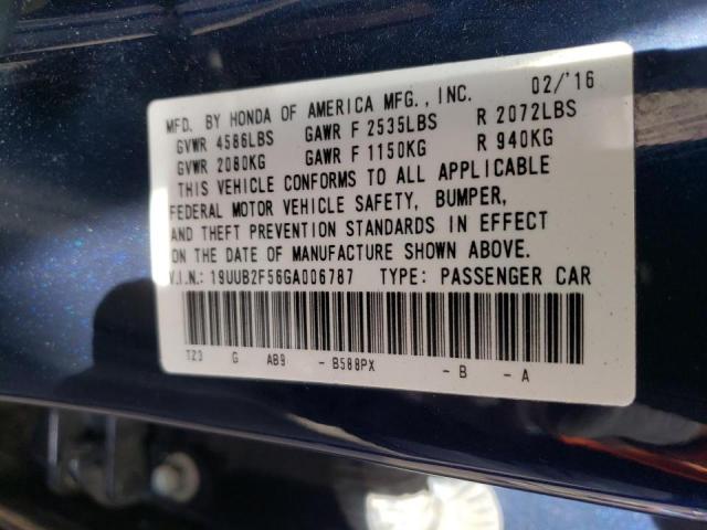 Photo 10 from auction – 2016 ACURA TLX TECH with VIN 19UUB2F56GA006787